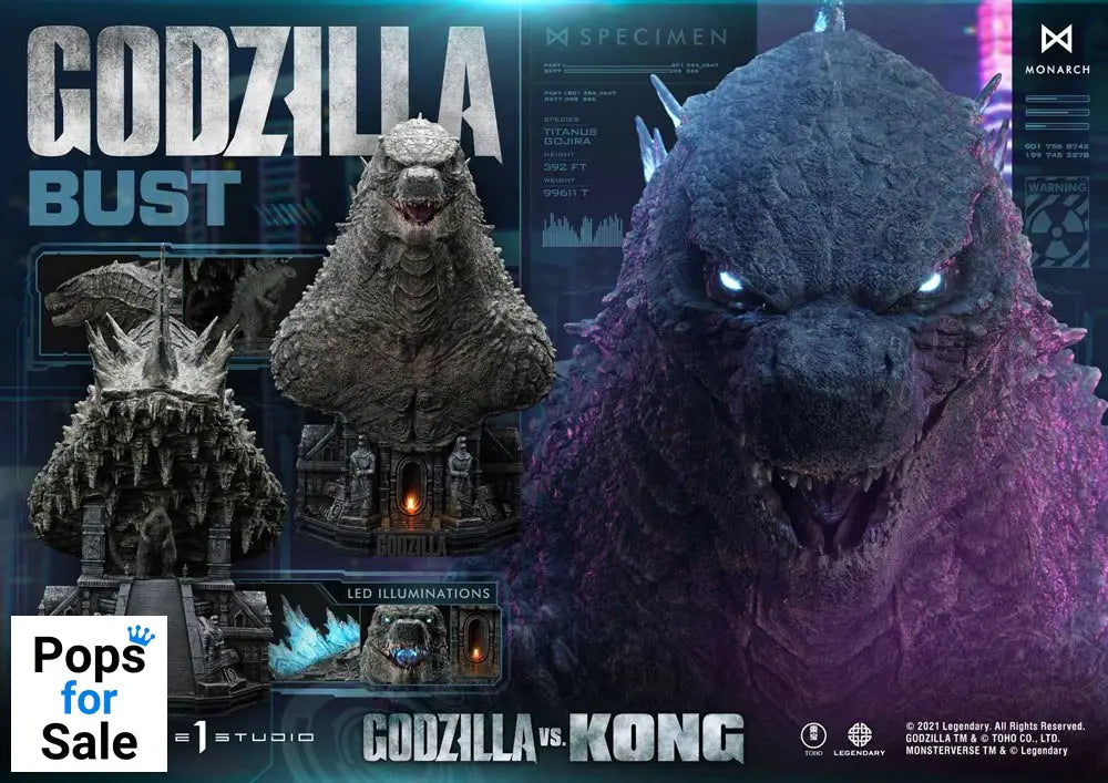 Godzilla vs Kong Bust Godzilla Bonus Version 75 cm