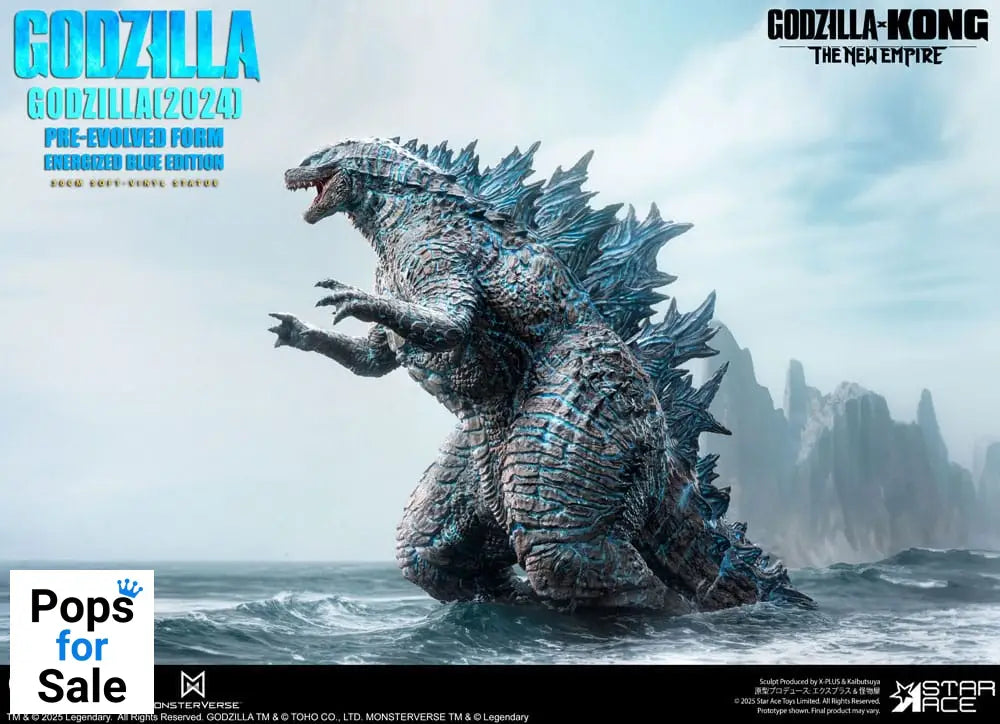 Godzilla vs. Kong: The New Empire Soft Vinyl Statue Godzilla (2024) Evolved Blue Edition 28 cm