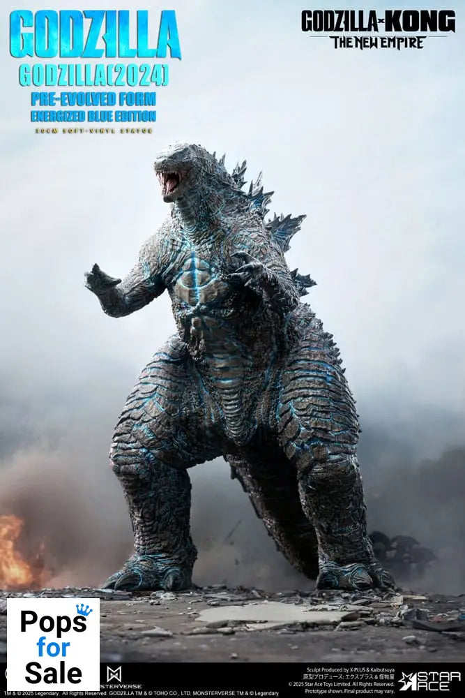 Godzilla vs. Kong: The New Empire Soft Vinyl Statue Godzilla (2024) Evolved Blue Edition 28 cm