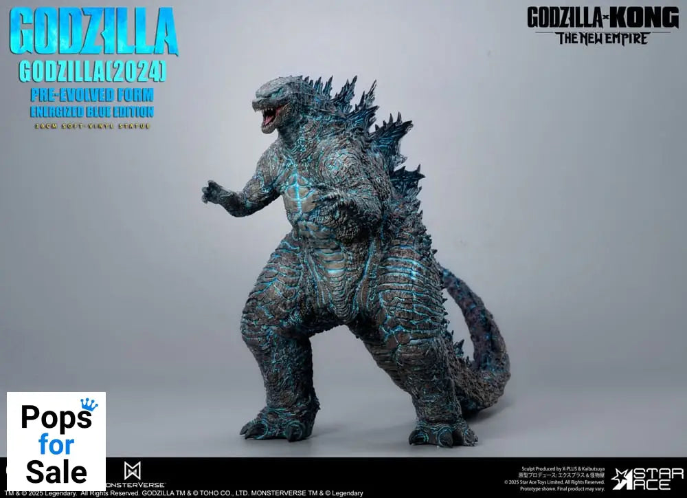 Godzilla vs. Kong: The New Empire Soft Vinyl Statue Godzilla (2024) Evolved Blue Edition 28 cm