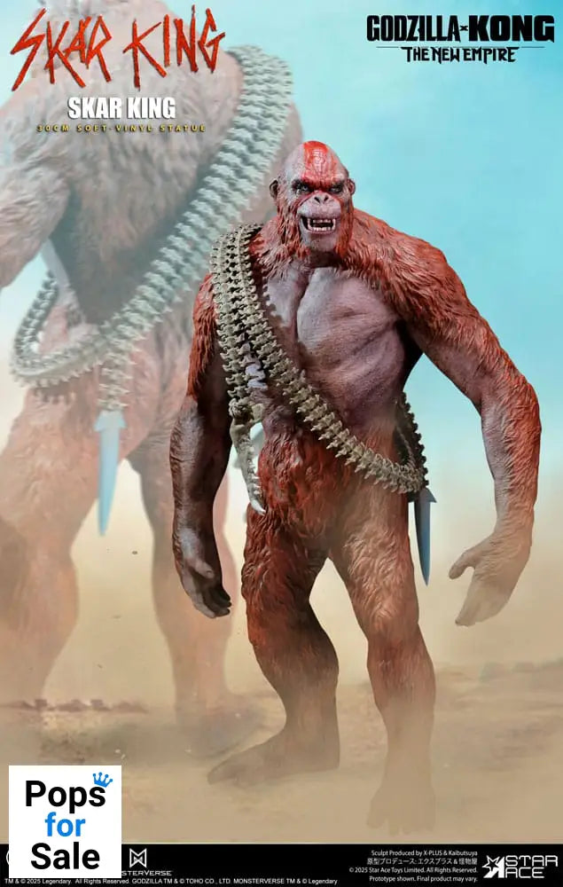 Godzilla vs. Kong: The New Empire Soft Vinyl Statue Skar King Unleash the Titan 30 cm