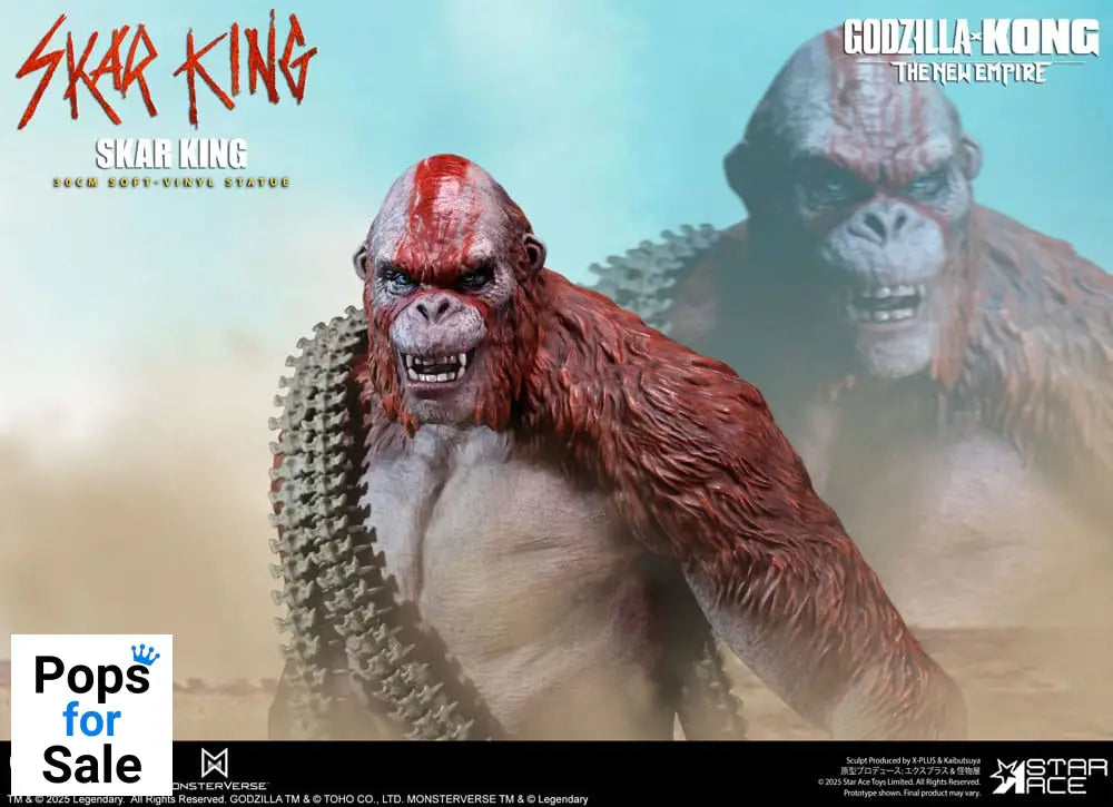 Godzilla vs. Kong: The New Empire Soft Vinyl Statue Skar King Unleash the Titan 30 cm