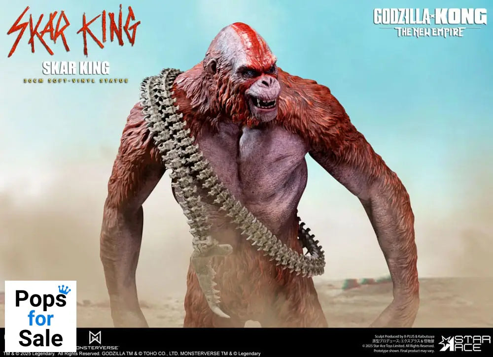 Godzilla vs. Kong: The New Empire Soft Vinyl Statue Skar King Unleash the Titan 30 cm