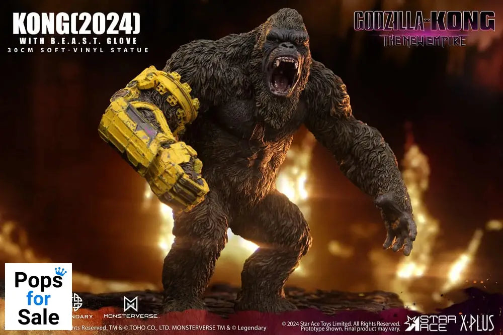 Godzilla vs. Kong: The New Empire Soft Vinyl Statue Kong with B.E.A.S.T. Glove 30 cm