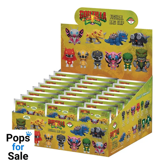 Godzilla vs. Power Rangers 3D PVC Bag Clips Series 1 Display (24)