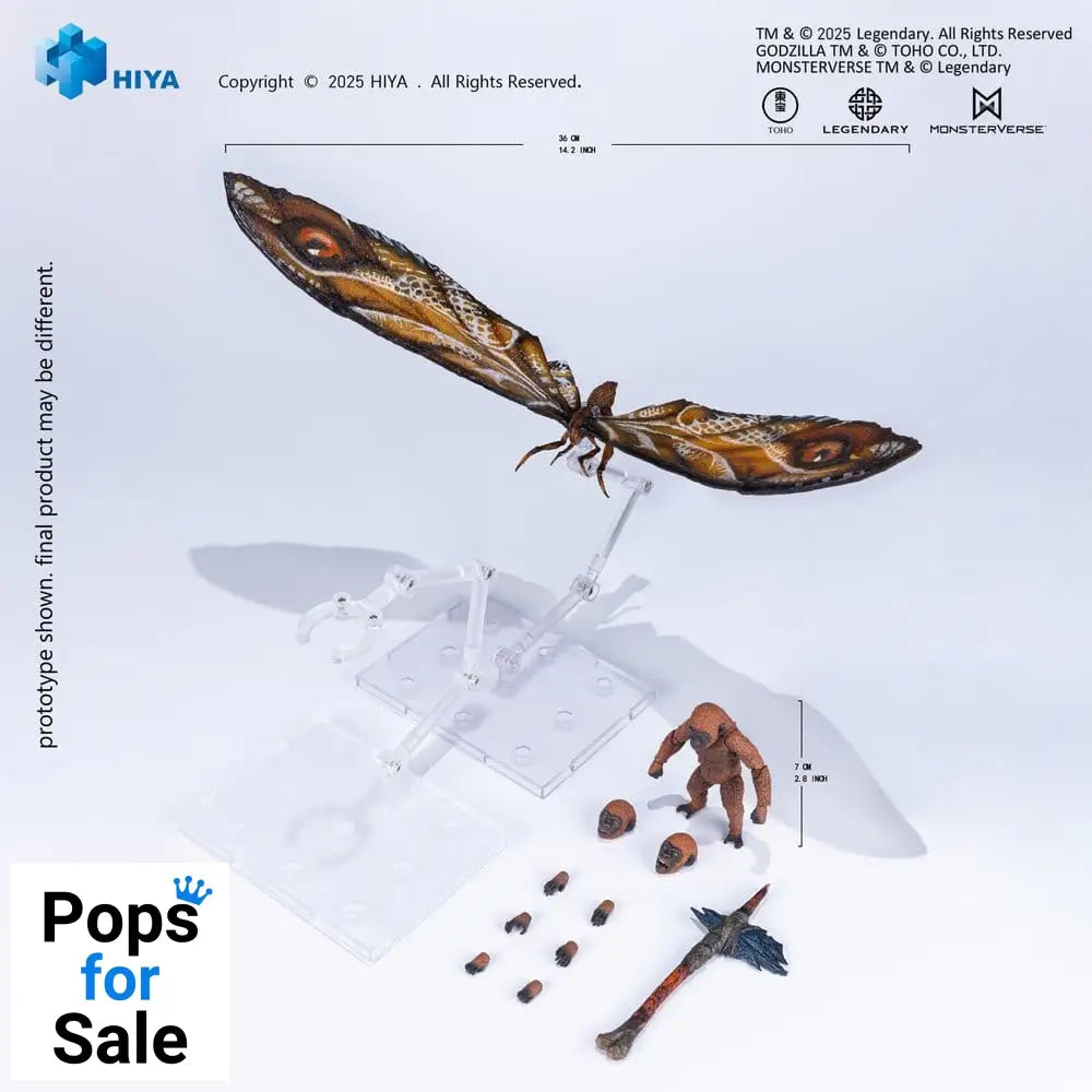 Godzilla x Kong: The New Empire Exquisite Basic Series Action Figure Mothra Premium Set