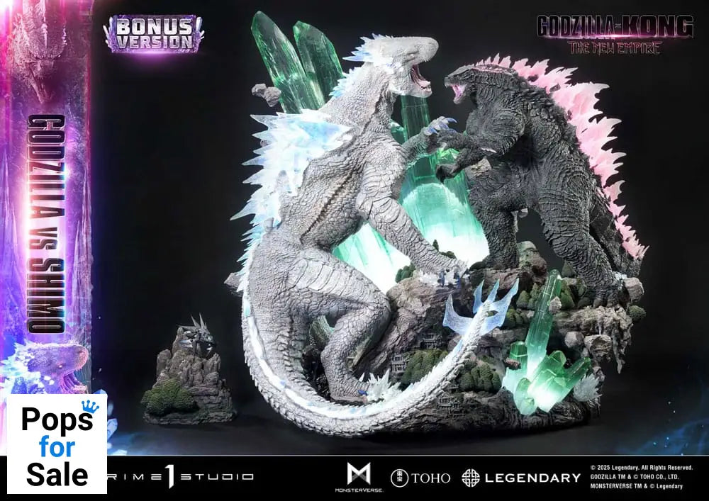 Godzilla x Kong: The New Empire Ultimate Diorama Masterline Series Statue Godzilla vs Shimo Bonus Version 86 cm