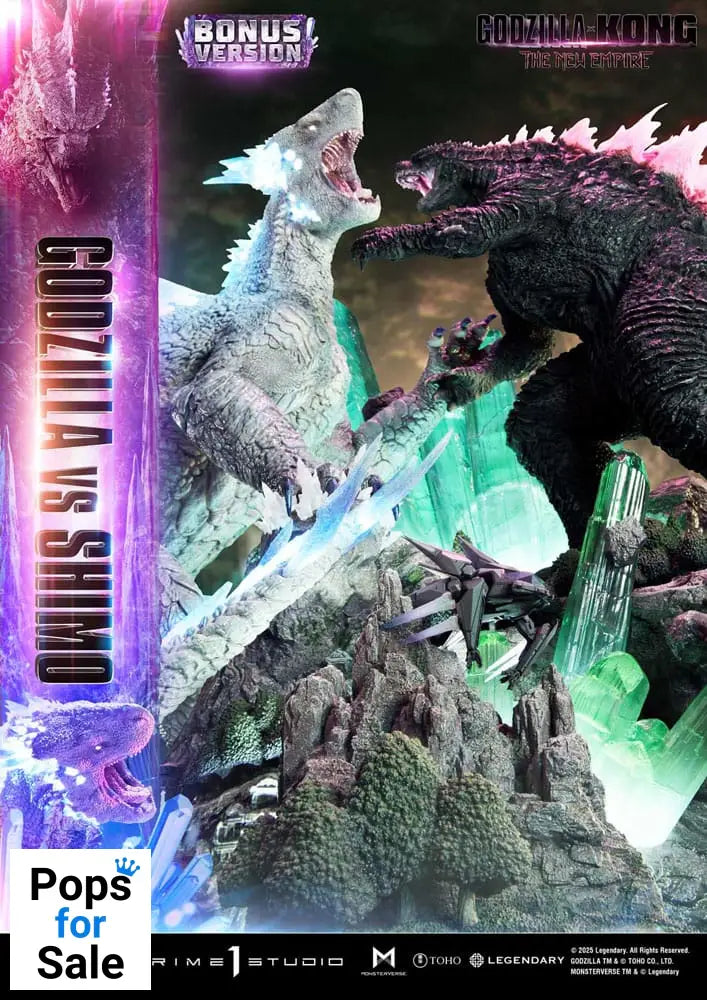 Godzilla x Kong: The New Empire Ultimate Diorama Masterline Series Statue Godzilla vs Shimo Bonus Version 86 cm
