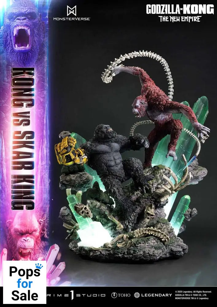 Godzilla x Kong: The New Empire Ultimate Diorama Masterline Series Statue Kong vs Skar King Bonus Version 104 cm