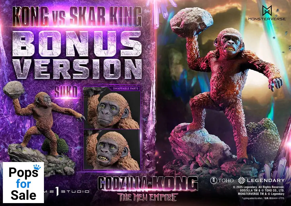 Godzilla x Kong: The New Empire Ultimate Diorama Masterline Series Statue Kong vs Skar King Bonus Version 104 cm