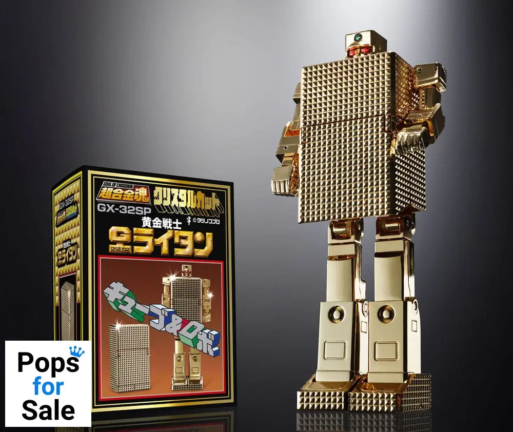 Golden Warrior Gold Lightan Soul of Chogokin Diecast Action Figure GX-32SP Gold Lightan 50th Anniversary Ver. 13 cm