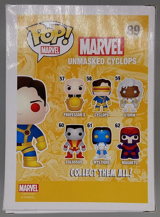 #89 Unmasked Cyclops - Marvel X-Men - Box Damaged Funko POP