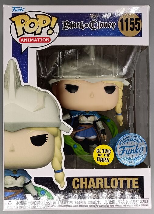 1155 Charlotte - Glow - Black Clover - New Funko POP