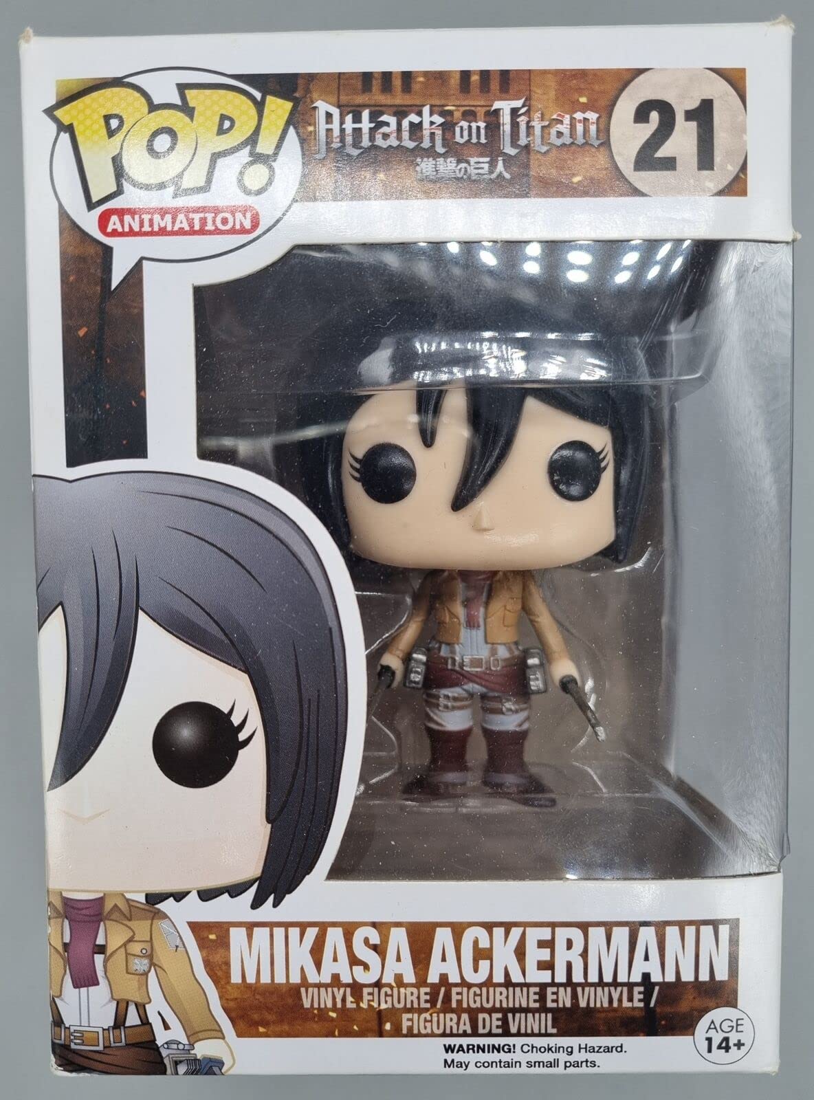 21 Mikasa Ackermann - Attack on Titan - Funko POP - Box Damaged