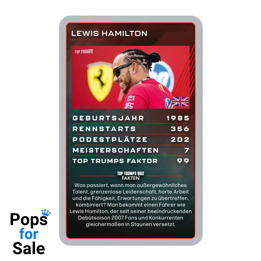 Grand Prix Helden Card Game Top Trumps Collectables *German Version*