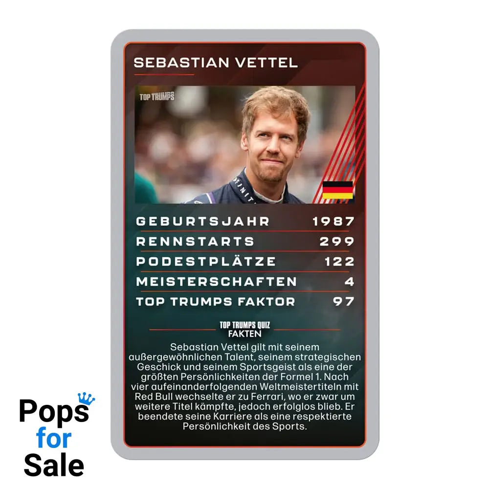 Grand Prix Helden Card Game Top Trumps Collectables *German Version*