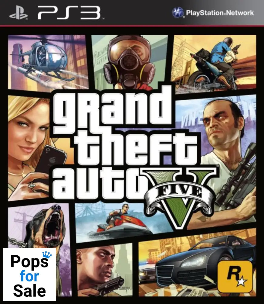 Grand Theft Auto V Five 5 for Playstation 3 (PS3)
