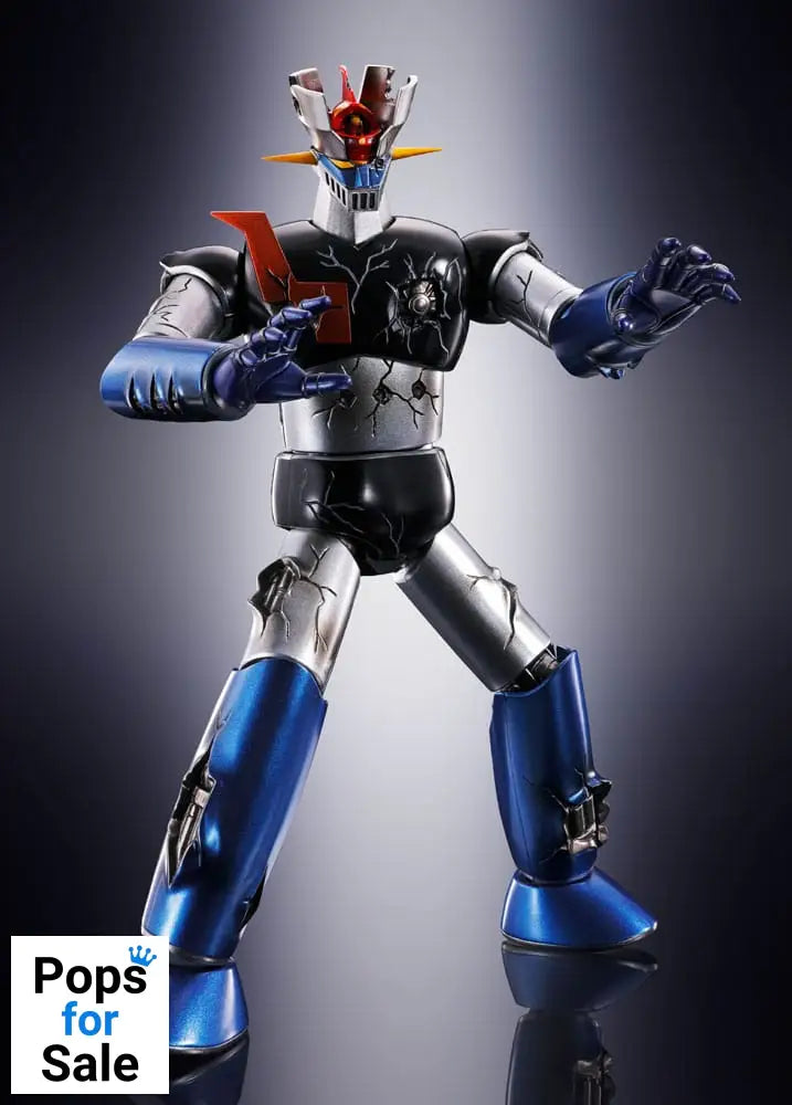 Great Mazinger Soul of Chogokin Diecast Action Figure GX-105D Great Mazinger Z Kakumei Shinka Damage Ver. 17 cm Action