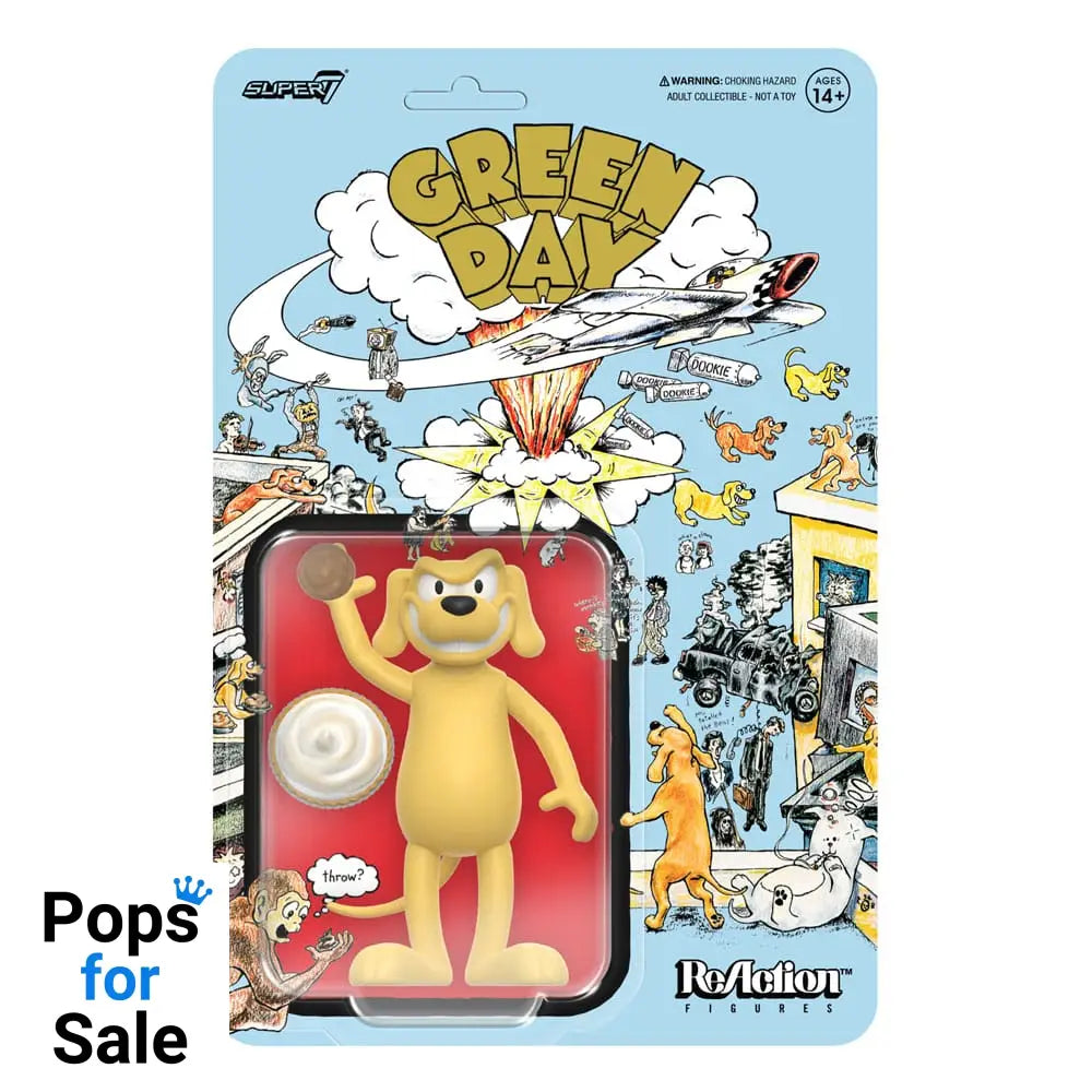 Green Day ReAction Action Figure Dookie Dog 9 cm