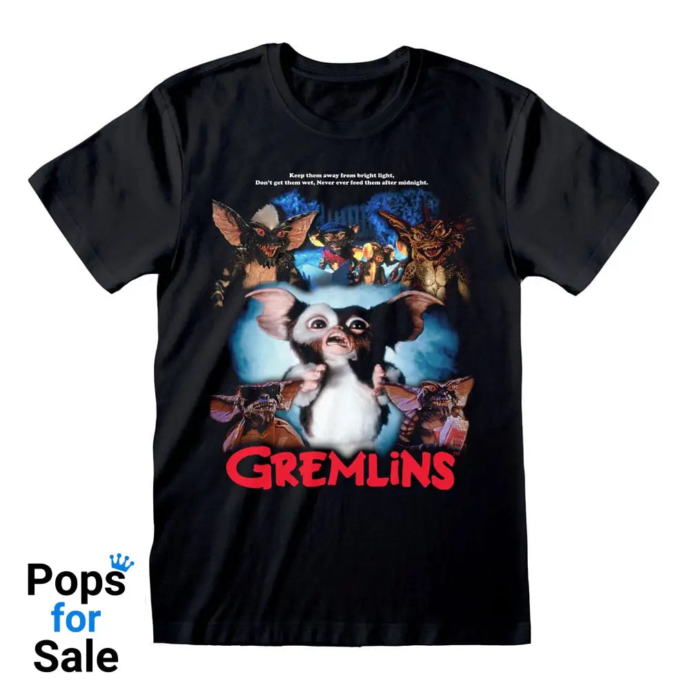 Gremlins T-Shirt Retro Poster Style  Size L