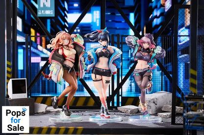 Gridman Universe PVC Statues 3-Pack 1/7 Rikka Takarada, Akane Shinjo, Yume Minami: Dreamy Divas Ver.