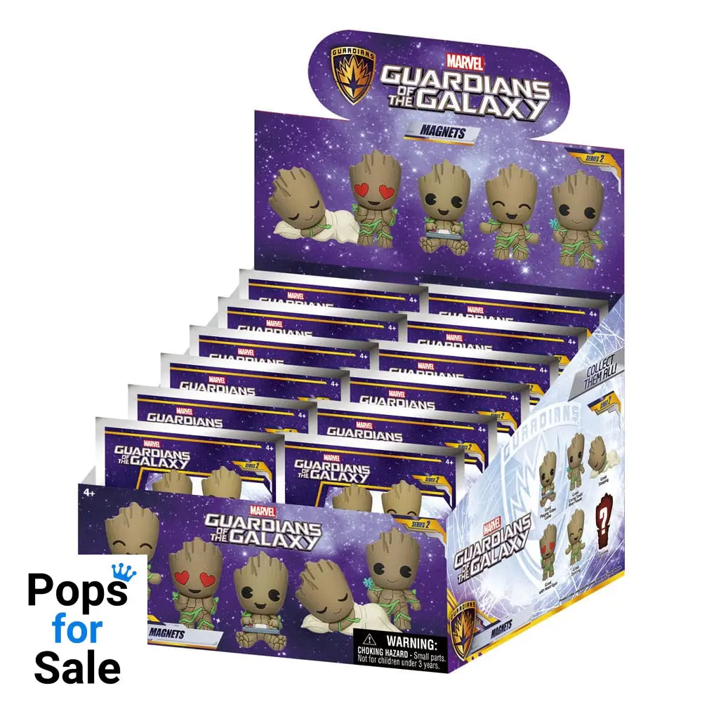 Guardian of the Galaxy 3D Magnets Groot Series 2 Display (12)