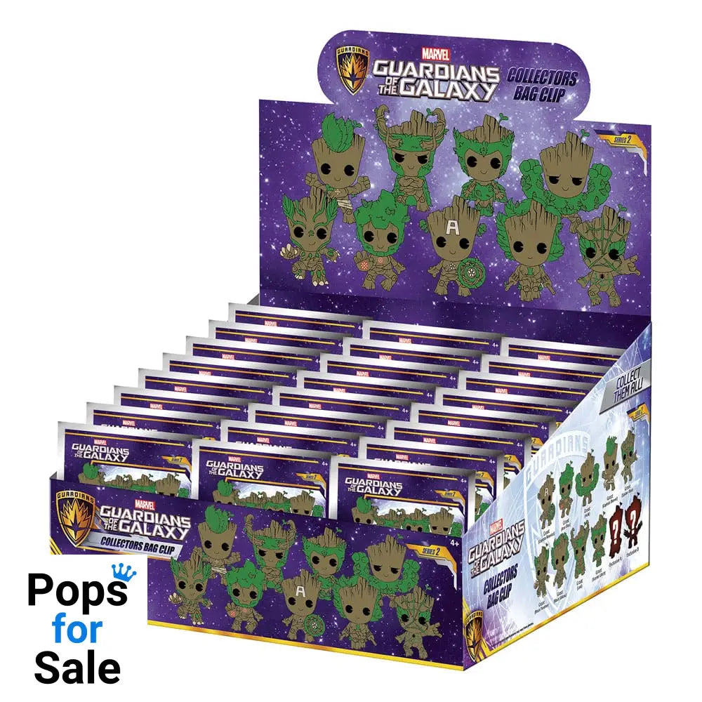 Guardians of the Galaxy 3D PVC Bag Clips Groot Series 2 Display (24)