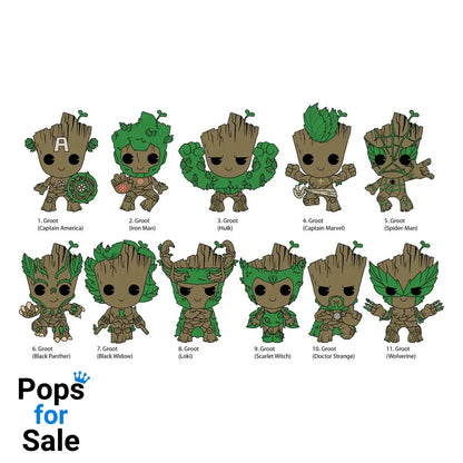 Guardians of the Galaxy 3D PVC Bag Clips Groot Series 2 Display (24)