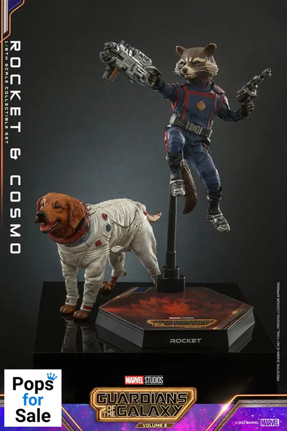 Guardians of the Galaxy Vol. 3 Movie Masterpiece Action Figuren 1/6 Rocket & Cosmo 16 cm
