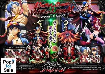 Gurren Lagann Ultimate Premium Masterline Series Statue 1/4 Kamina, Simon & Yoko with Lagann 97 cm