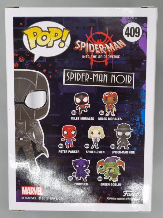 #409 Spider-Man Noir - Marvel Into the Spider-verse Funko POP