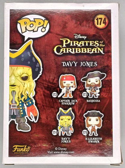 #174 Davy Jones - Disney Pirates Of The Caribbean Box Damaged Funko POP