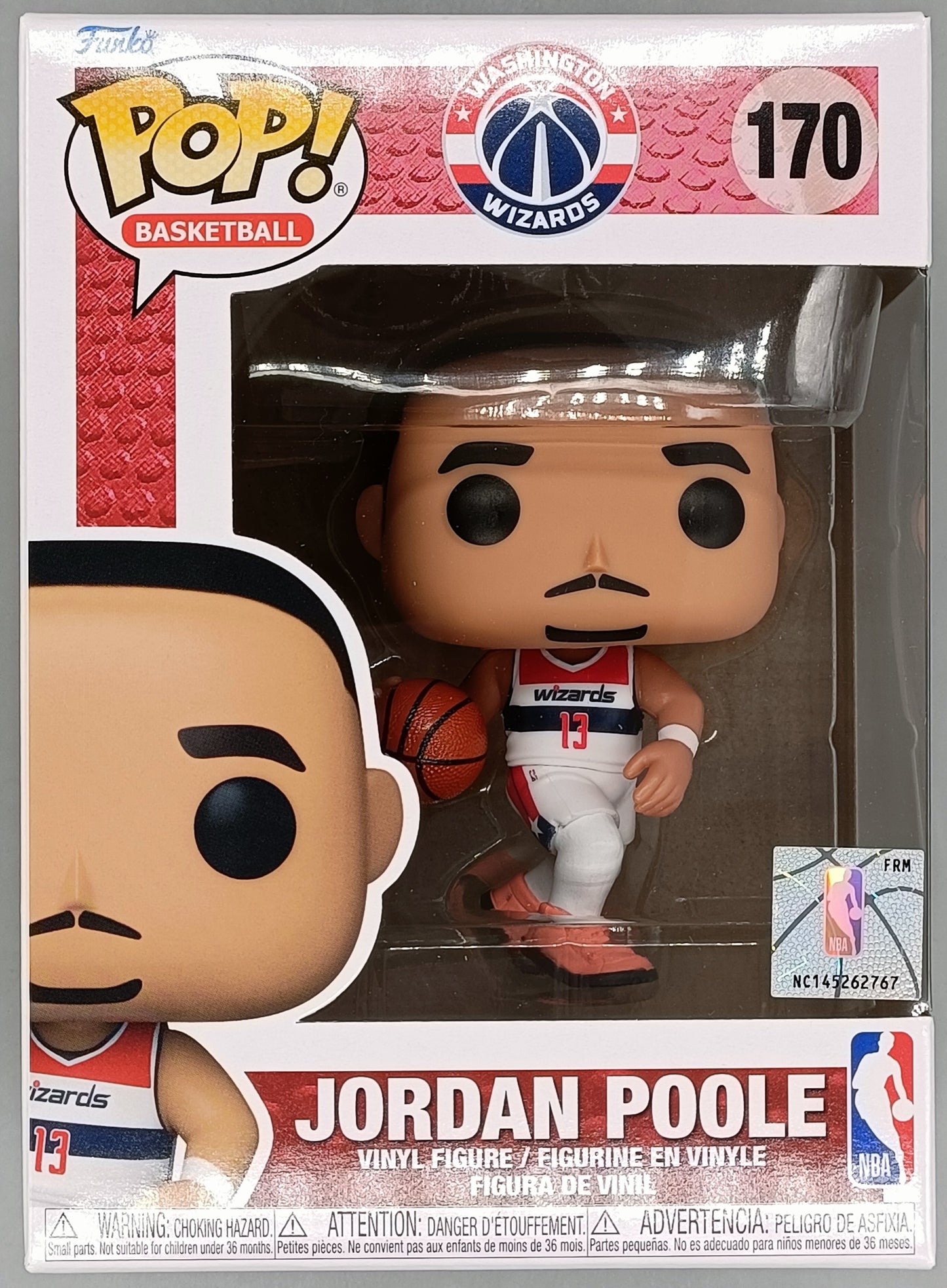 #170 Jordan Pool - NBA Legends - Washington Wizards Brand New Funko POP in Protector