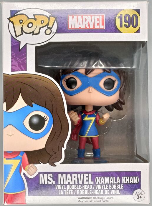 #190 Ms. Marvel (Kamala Khan) - Marvel - Box Damaged Funko POP
