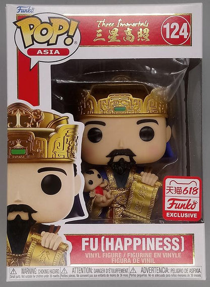 #124 Fu (Happiness) Asia - The Three Immortals - 2021 Box Damaged Funko POP