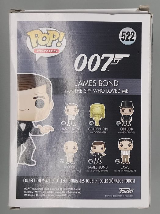 #522 James Bond (Roger Moore from The Spy Who Loved Me) - Damaged Box Funko POP