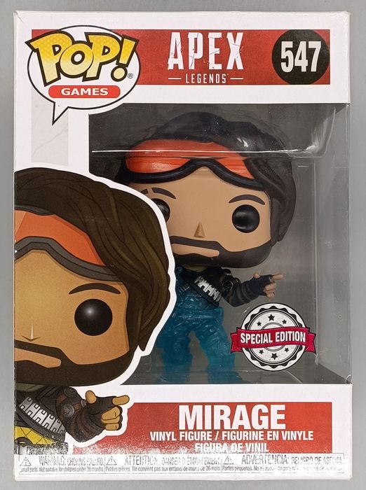 547 Mirage (Decoy) - Translucent Apex Legends - Box Damaged Funko POP