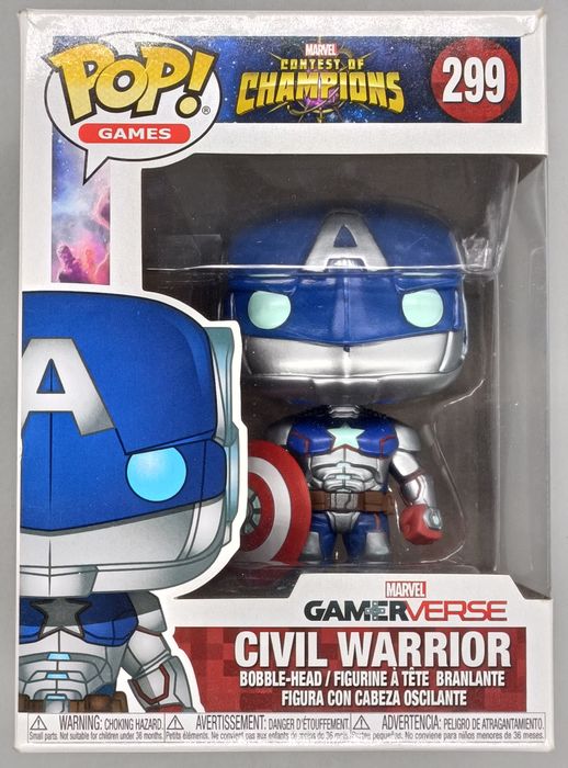 #299 Civil Warrior - Marvel Contest of Champions Box Damaged Funko POP