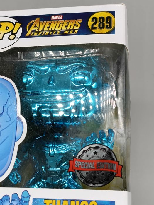 #289 Thanos (Blue) Chrome - Marvel Avengers: Infinity Box Damaged Funko POP
