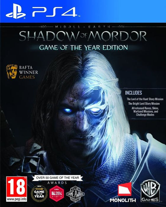 Middle-Earth: Shadow of Mordor For Playstation 4 (PS4) - [Just Disc]