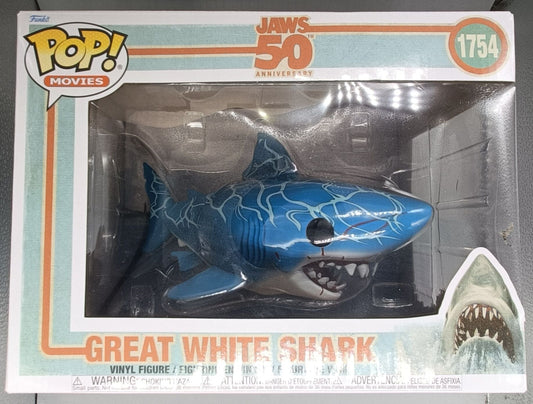 1754 Great White Shark (Retro) 6 Inch Jaws 50th Anniversary Funko POP - Brand New