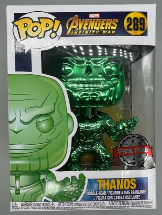 #289 Thanos (Green) Chrome Marvel Avengers Infinity Box Damaged Funko POP