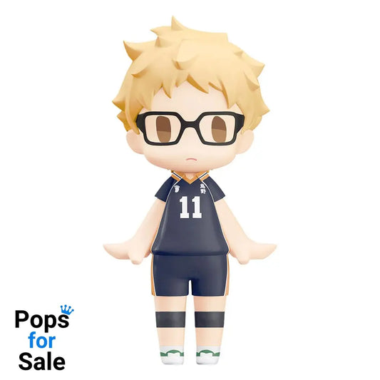 Haikyu!! HELLO! GOOD SMILE Action Figure Kei Tsukishima 10 cm