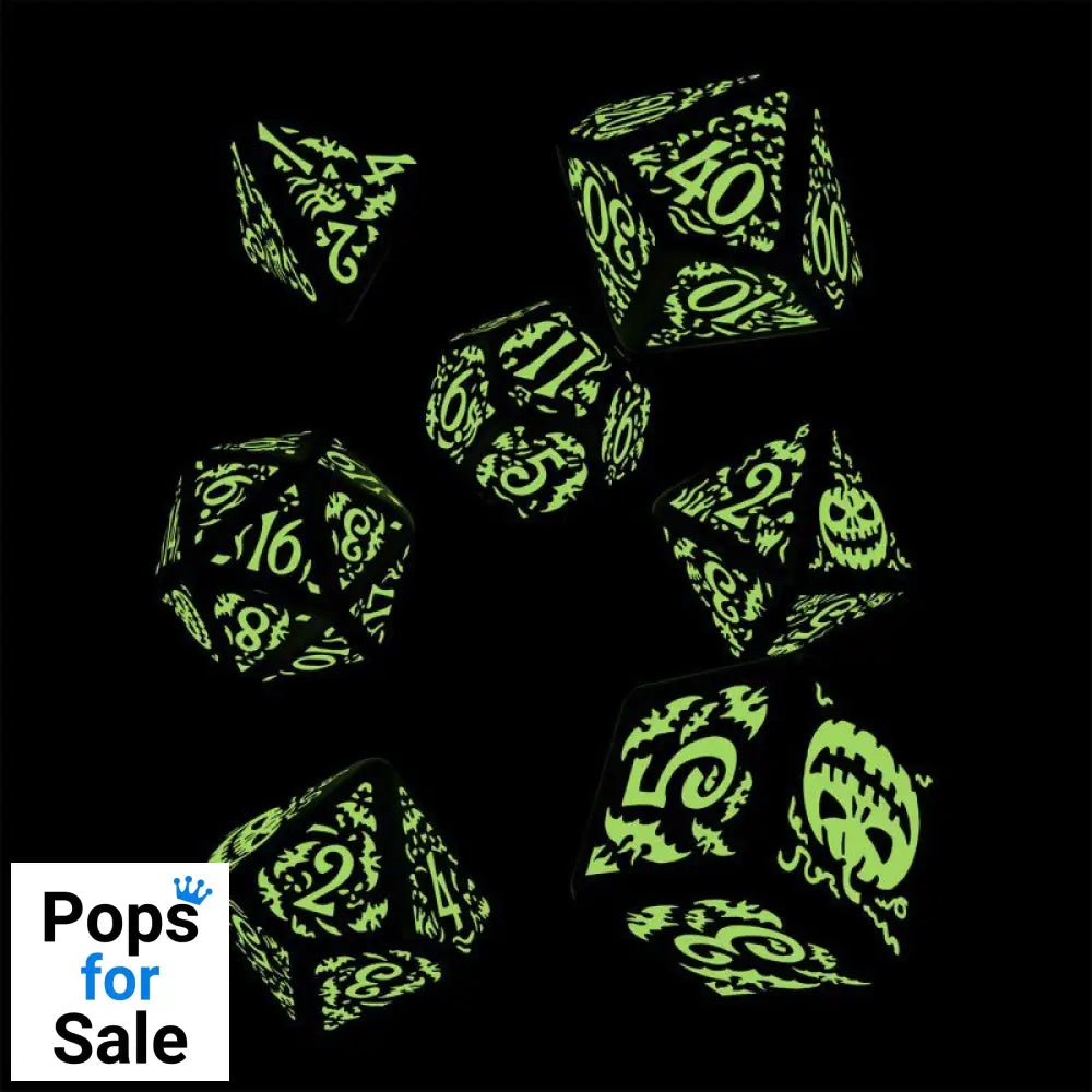 Halloween Dice Set Pumpkin Jack O'Lantern (7)