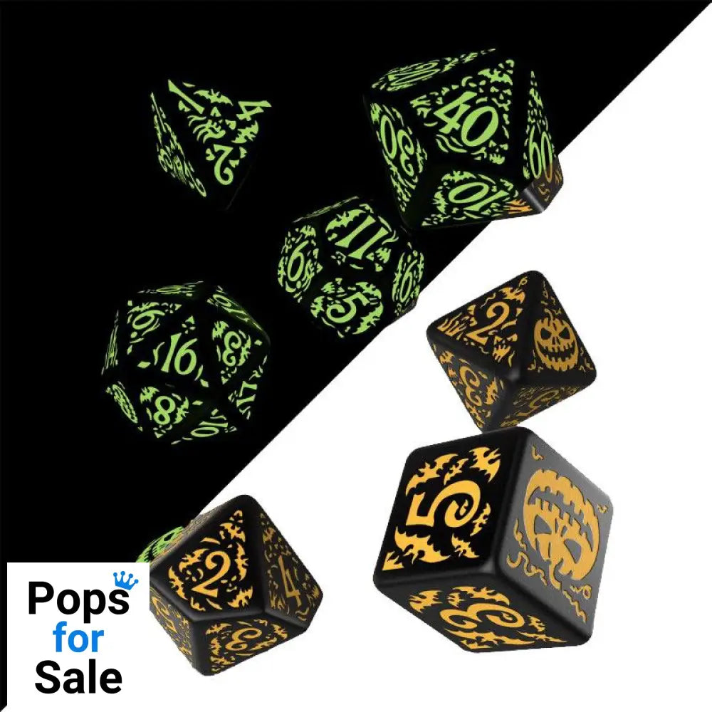Halloween Dice Set Pumpkin Jack O'Lantern (7)