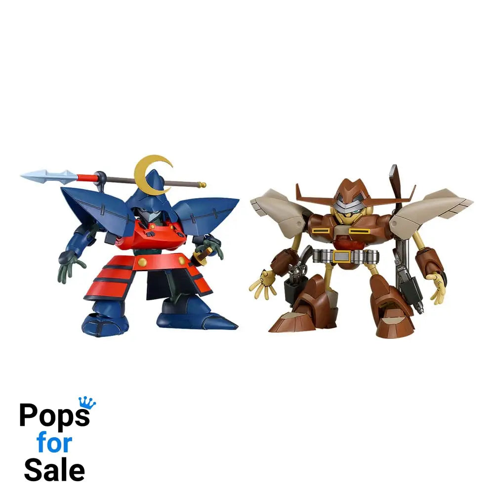 Hao Taikei Ryu Knight Moderoid Plastic Model Kit Collection Series: 3 Hayatmaru & Delingar 10 cm