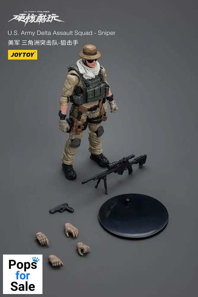 Hardcore Coldplay Action Figure 1/18 U.S. Army Delta Assault Squad Sniper 11 cm Action figures