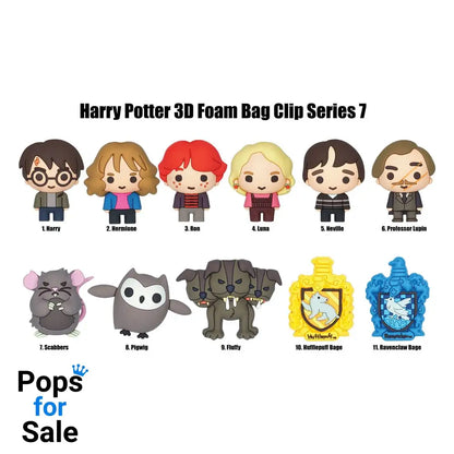 Harry Potter 3D PVC Bag Clips Series 7 Display (24) Keyrings