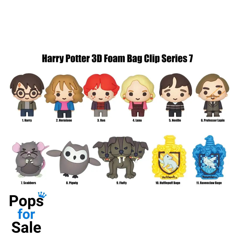 Harry Potter 3D PVC Bag Clips Series 7 Display (24)