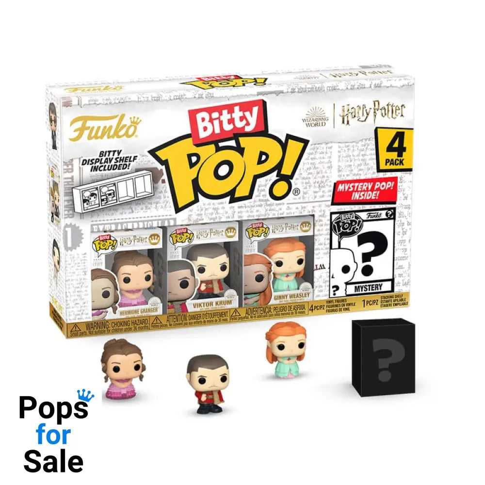 Harry Potter And The Goblet Of Fire Funko Bitty Pop! Vinyl Figure 4-Pack Hermione - Presale